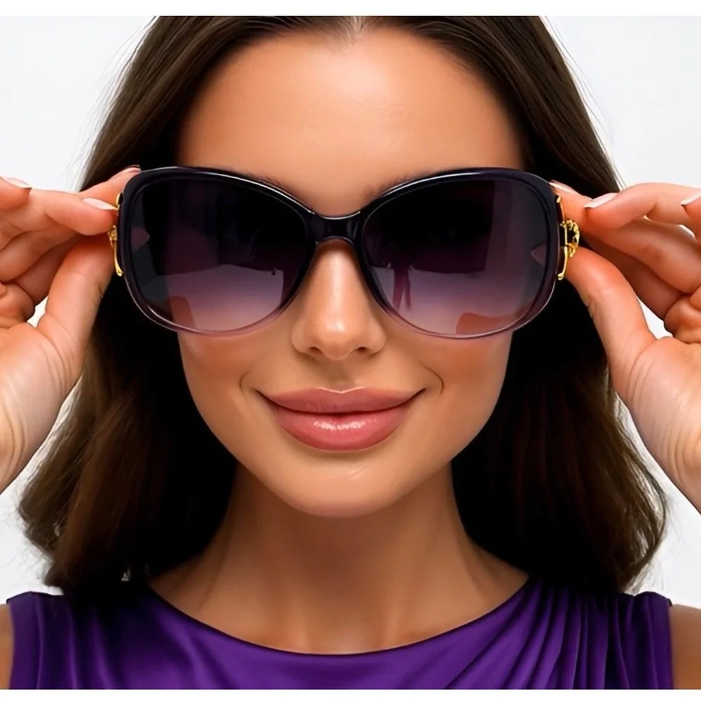 Glamorous Oversized Butterfly Sunglasses Women Gradient Lenses Lentes Gafas 2026